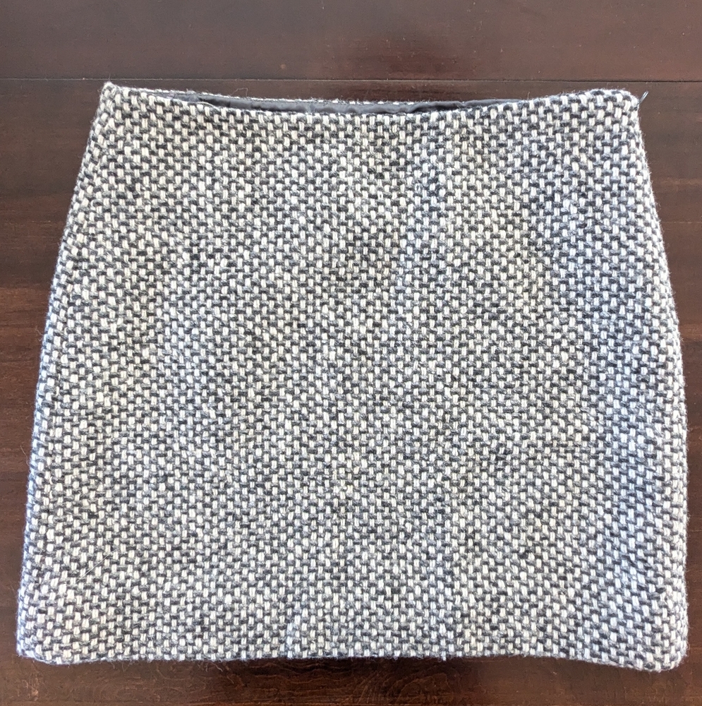 J. Crew Wool Blend Mini Skirt Size 2